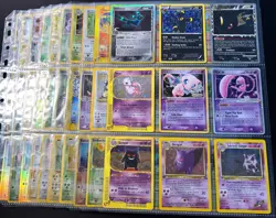 Lot of 90 ALL HOLO Vintage Pokemon Card Binder Collection - Image 1