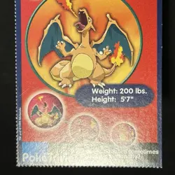 Pokemon 1999 PokeTrivia #06 Charizard Card Mewtwo Strikes Back Movie Scene 1 CUT - Image 5