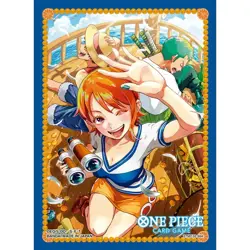 One Piece Card Game Official Sleeves 8 Nami Luffy Zoro 70pk - Image 2