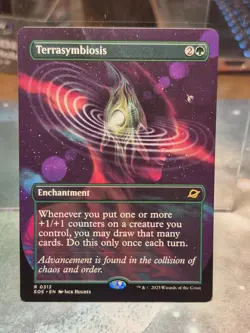 R 0312 Terrasymbiosis SURREAL SPACE BORDERLESS Edge of Eternities EOE MTG Card - Image 1