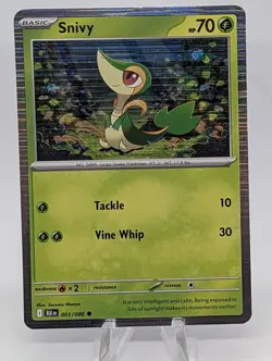 Pokemon Snivy 001/086 Miscellaneous Cards & Products Promo Holo Exclusive - Image 1