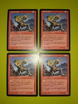 Sparksmith x4 Onslaught 4x Playset Magic the Gathering MTG - Image 1