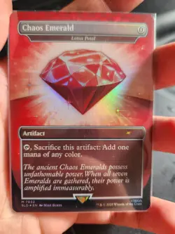 Red Chaos Emerald - Lotus Petal (7032) Secret Lair Drop Foil - Image 1