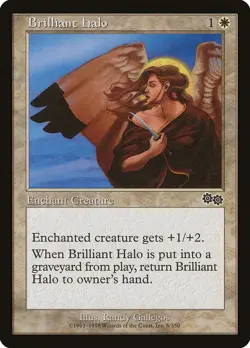 1998 Brilliant Halo Urza's Saga MTG Magic the Gathering NM - Image 1
