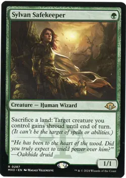 2024 Magic the Gathering Sylvan Safekeeper Creature Human Wizard Near Mint - Image 1