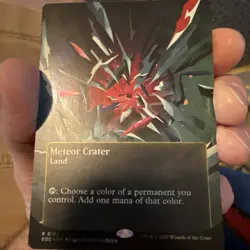 MTG Meteor Crater Edge of Eternities: Stellar Sights Borderless Galaxy Foil M/NM - Image 1