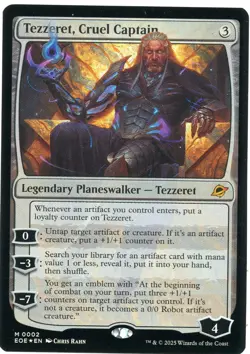 2025 Magic the Gathering Tezzeret Cruel Captain Legendary Planeswalker Foil - Image 1