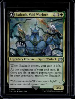 Exdeath, Void Warlock - 220 - Foil - FIN - NM - MTG Magic the Gathering - Image 1