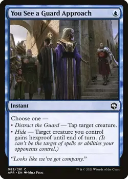 YOU SEE A GUARD APPROACH X 4 N/M ADVENTURES IN THE FORGOTTEN REALMS MTG - Image 1