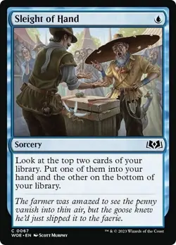 SLEIGHT OF HAND X 4 N/M WILDS OF ELDRAINE MAGIC THE GATHERING - Image 1