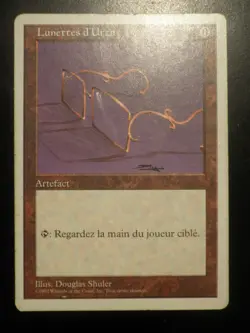 mtg Glasses of Urza MISPRINT FRENCH vf fr 0 mana cost Lunettes d'Urza 1997 5 th - Image 1