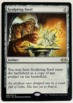 Sculpting Steel - #286-MTG-Double Masters (2XM)-Regular-NM - Image 1