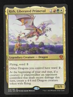 1x MTG Rith, Liberated Primeval - Dominaria United (DMU) #214 - Magic - Image 1