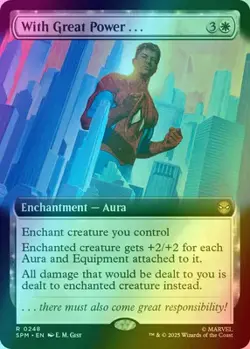 MTG - With Great Power - Extended - SPM 248 - FOIL - NM - Image 1