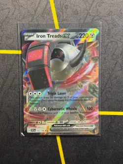 Iron Treads Ex - 143/198 - Pokemon Scarlet Violet Base Ultra Rare Card NM - Image 1