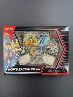 Pokemon TCG: Scarlet and Violet Hop's Zacian ex Box New Sealed - Image 1