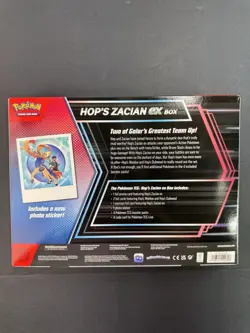 Pokemon TCG: Scarlet and Violet Hop's Zacian ex Box New Sealed - Image 3