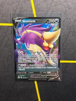 Skuntank V 108/195 Pokemon TCG Silver Tempest Sword & Shield Ultra Rare Card NM - Image 1