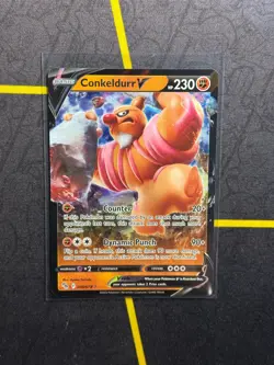 Conkeldurr V 040/078 - Pokemon TCG Go Sword & Shield Ultra Rare Card NM - Image 1