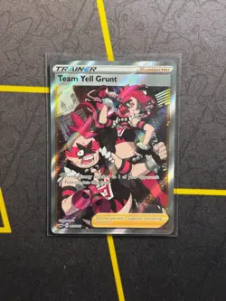Team Yell Grunt 202/202 - Pokemon TCG Sword & Shield Base Set Full Art Rare NM - Image 1