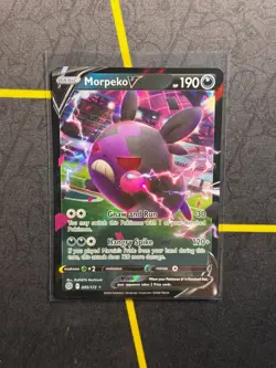 Morpeko V 095/172 Pokemon TCG Brilliant Stars Sword & Shield Ultra Rare Card NM - Image 1