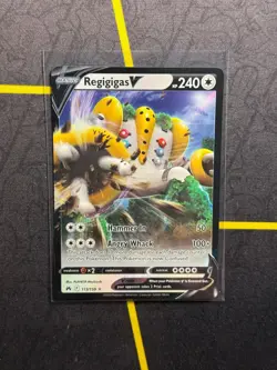 Regigigas V 113/159 - Pokemon TCG Crown Zenith Sword & Shield Ultra Rare Card NM - Image 1
