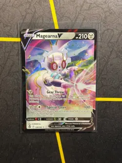 Magearna V 128/195 Pokemon TCG Silver Tempest Sword & Shield Ultra Rare Card NM - Image 1