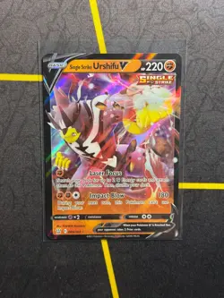 Single Strike Urshifu V 085/163 - Pokemon TCG Battle Styles Ultra Rare Card NM - Image 1