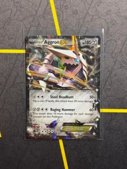 Aggron EX 93/160 - Pokemon TCG Primal Clash XY Ultra Rare Card NM - Image 1