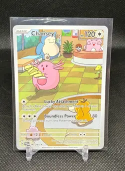 Pokemon Twilight Masquerade Chansey Illustration Rare Holo 187/167 Pack Fresh NM - Image 1