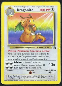 POKEMON~DRAGONITE~19/62~FOSSIL~ITA~PL/PR - Image 1