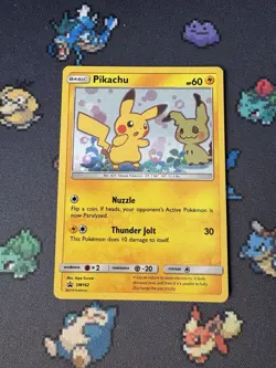 Pokemon Cards Pikachu SM162 Holo Blister Pack Promo - (NM) - Image 1