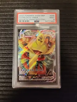 Pokemon 2020 SWSH BSP Meowth VMAX 005 Spcl. Coll. PSA 9 - Image 1