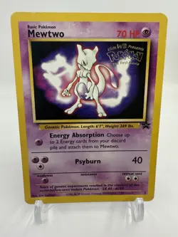 Mewtwo (Movie Promo) 03/53 Wotc Promo Regular Rare Vintage Pokemon Stamped - Image 1