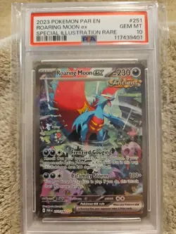 Roaring Moon ex - SIR - (2023) POKEMON PAR EN # 251 - GRADED PSA GEM MINT 10 - Image 1