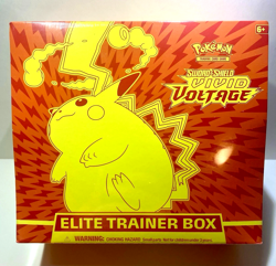 Pokemon TCG: Sword & Shield - Vivid Voltage Elite Trainer Box ETB - New Sealed - Image 1