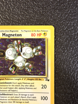 Magneton - 11/62 - Pokemon Fossil Unlimited Holo Rare Card WOTC NM - Image 3