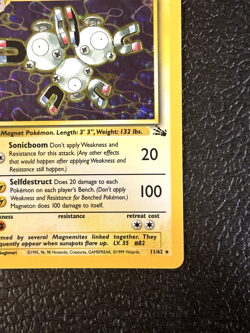 Magneton - 11/62 - Pokemon Fossil Unlimited Holo Rare Card WOTC NM - Image 4