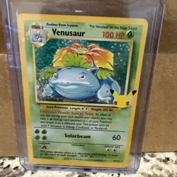 Pokemon TCG Venusaur Holo Rare Card 15/102 Celebrations 25th Anniversary - Image 1