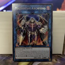 1ST EDITION MASTERKING ARCHFIEND 1996 EXFO-EN090 YUGIOH CARD (LP/MP) - Image 1