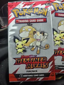 Pokemon Destined Rivals Fun Pack (Sealed Pack with 3 Cards) 3 packs total - Image 2