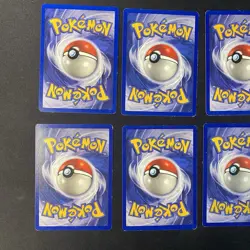 7 card lot Pokemon base set 1999 wizard of the coast vintage tcg selling as is - Image 4