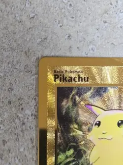 Pokemon Gold Metal Pikachu Card 58 Celebrations Ultra Premium Collection Promo - Image 5