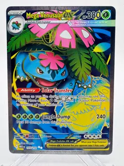 Mega Venusaur EX 155/132 Mega Evolution ENGLISH Pokemon TCG Card Ultra Rare - Image 1
