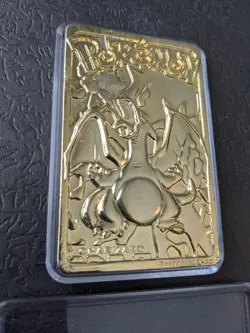 Pokemon Charizard Gold Plated Trading Card - 1999 Burger King - Image 1