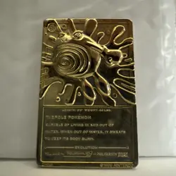 Pokemon 1999 23k Gold Plated Trading Card Burger King Promo #61 Poliwhirl - Image 2