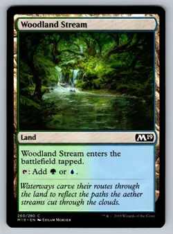 Woodland Stream Magic the Gathering Core Set 2019 MTG Card FREE SHIPPING ! - Image 1