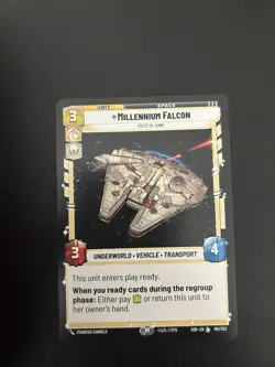 Millennium Falcon Star Wars Unlimited: Spark Of Rebellion Legendary 193 - Image 1