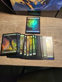 20 - Foil Full Art Lands Forest Mixed Set MTG NM/M Random - Image 1