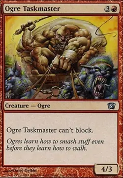 MTG 8th Edition - Ogre Taskmaster *FOIL* NM, Black Border - Image 1
